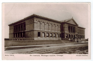 Art Institute- Chicago circa 1907 postcard -front