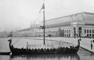 Viking, replica of the Gokstad Viking ship, at the Chicago World Fair 1893