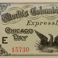 My Chicago Day 1893 WCE Unused Ticket WATERMARKED