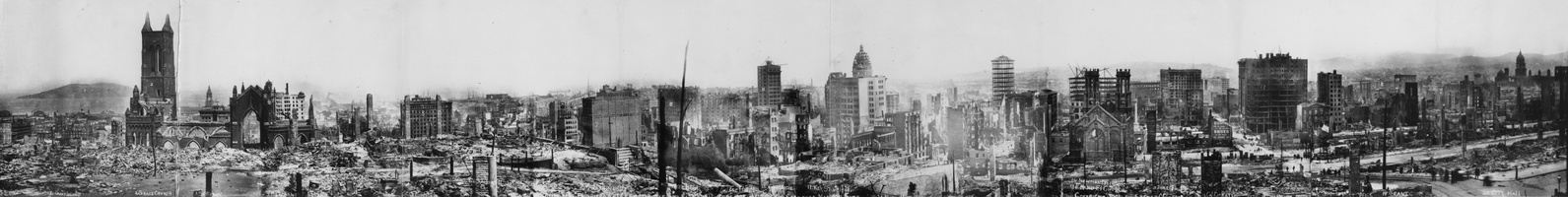 San Francisco 1906 earthquake Panoramic View