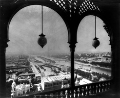 View of Exposition Universelle from Eiffel Tower%2C Paris%2C 1889