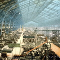 Interior of exhibition building%2C Exposition Universal%2C Paris%2C France