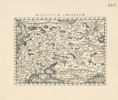 Karta Rossii I.Magina iz italianskago izdaniia Geografii Ptolemeia, Venetiis 1596g. Tekst str.12.