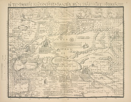 Chast' morskoi karty M. Val'dzemillera 1516g., obnimaiushchaia Rossiiu I sopredel'nyia strany Azii. Str, 4,5.