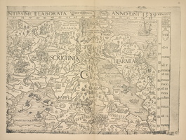 Krainie listy pravoi storony pervago I vtorogo riada karty severnoi Evropy Olausa Magnusa 1539g. Str. 7-8.