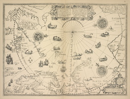 Karta poliarnykh stran I severnoi Evropy V. Barentsa, izdannaia v 1598g. Str. 15