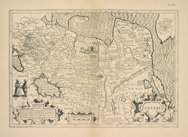 Karta Sibiri (Tartarii) I. Gondiusa. Str. 22.