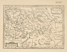 Karta Moskovii, izdannaia Iodokom Gondiusom. Str.12