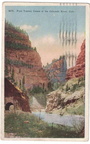 1928 postcard of First Tunnel of Royal Gorge Colorado River