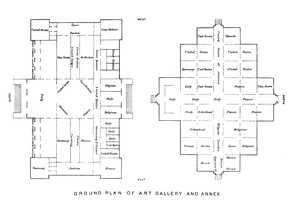 Memorial hall and annex ground floor plan