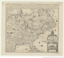 Carte de la Nouvelle-France où [...] btv1b530530820 1