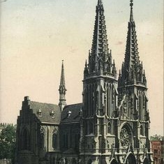 Old postcards cathedrals